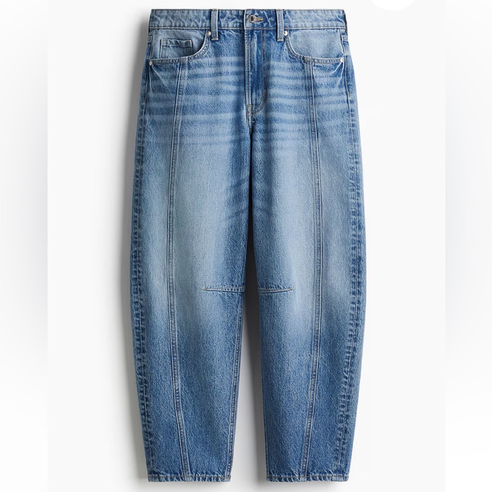 H&M Barrel Leg Blue Jeans